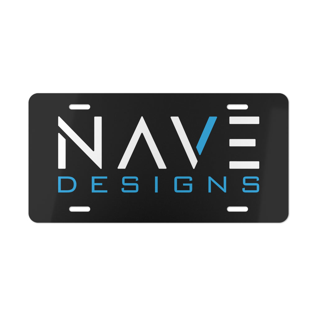 Nave Designs Black Aluminum License Plate