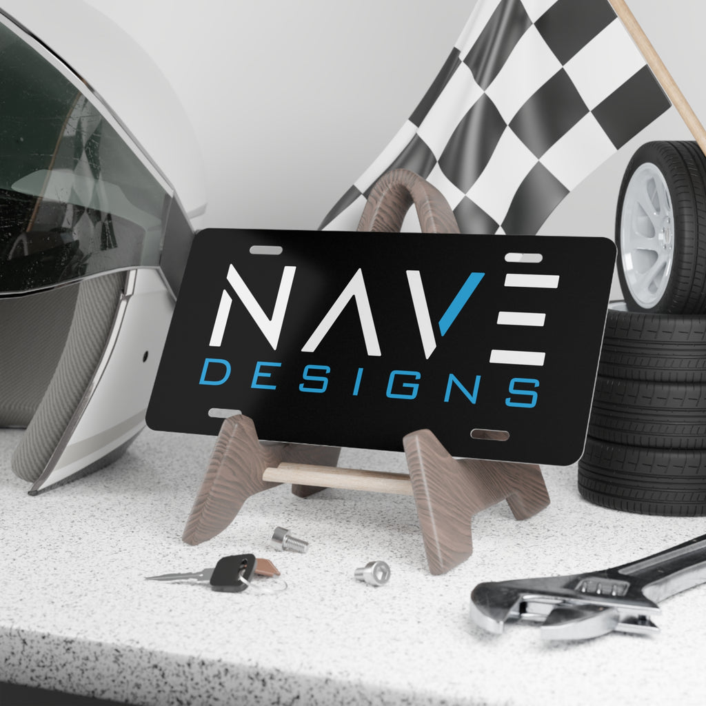 Nave Designs Black Aluminum License Plate
