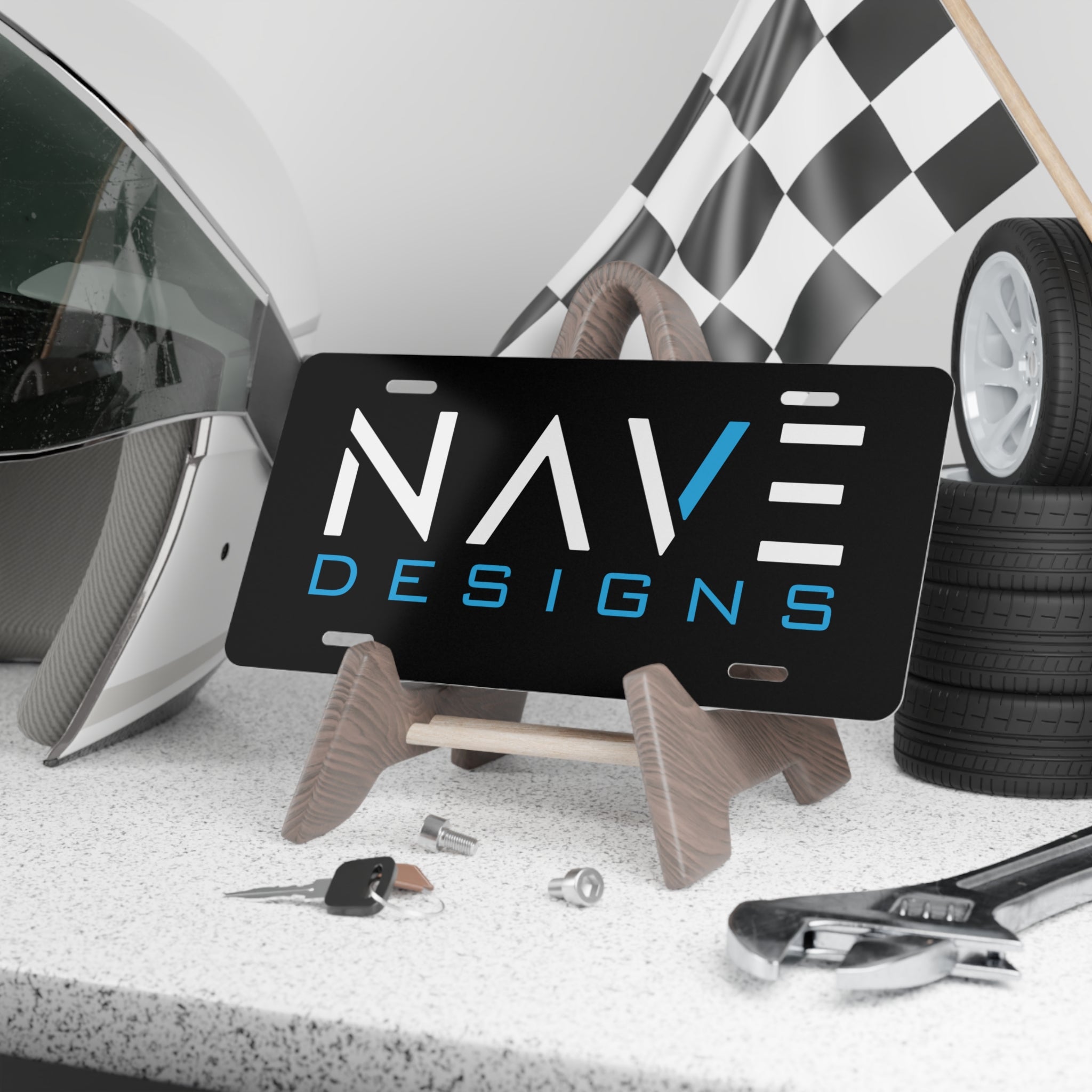 Nave Designs Black Aluminum License Plate