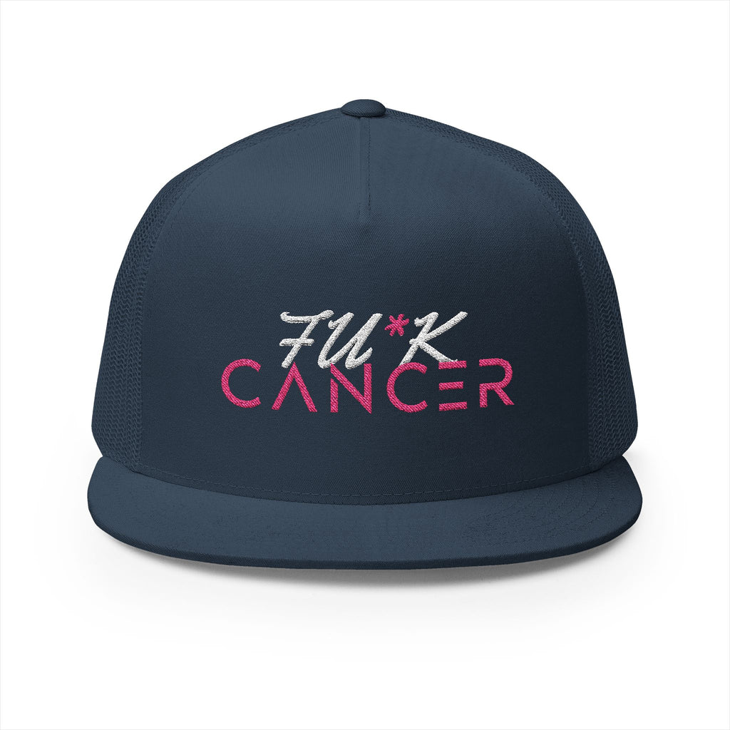 Fu*k Cancer Trucker Cap — Bold Breast Cancer Awareness Snapback