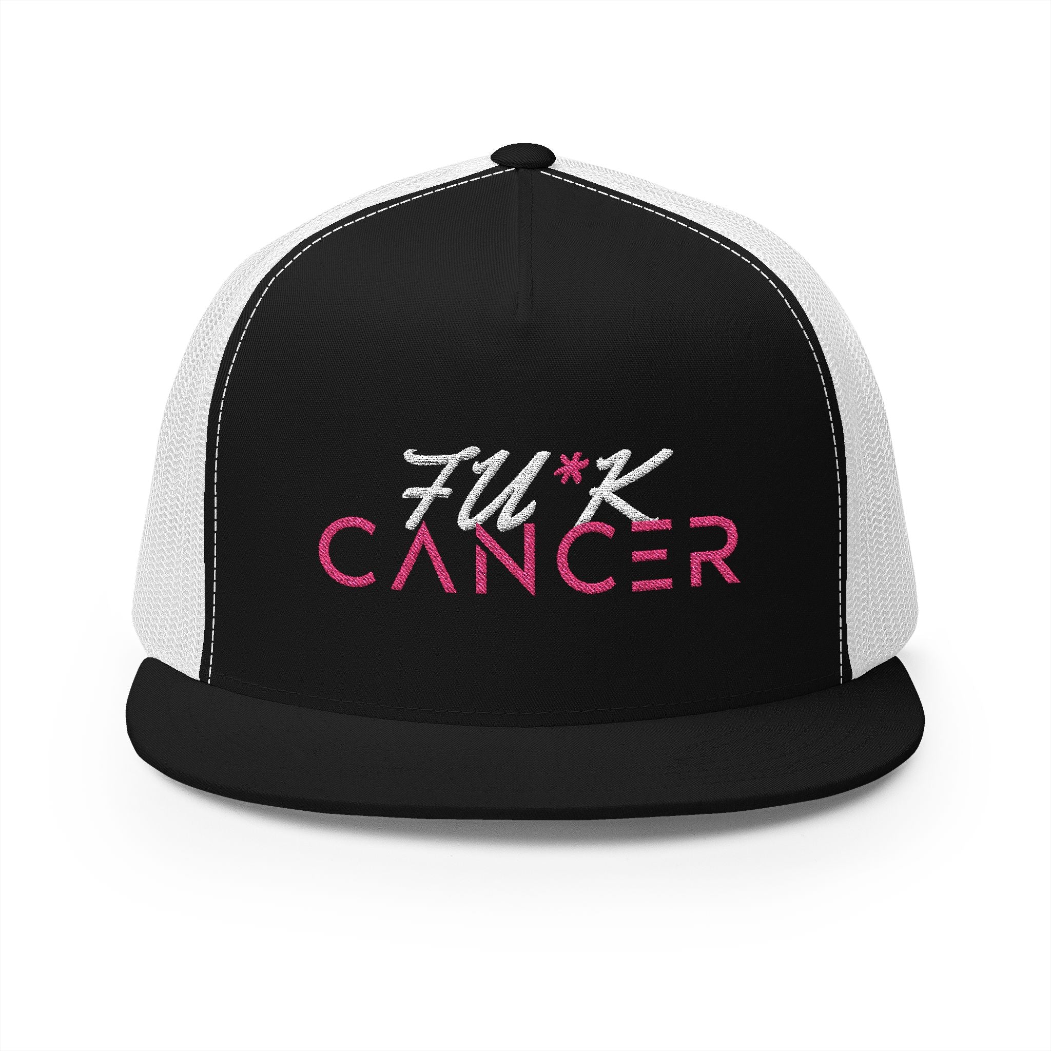 Fu*k Cancer Trucker Cap — Bold Breast Cancer Awareness Snapback