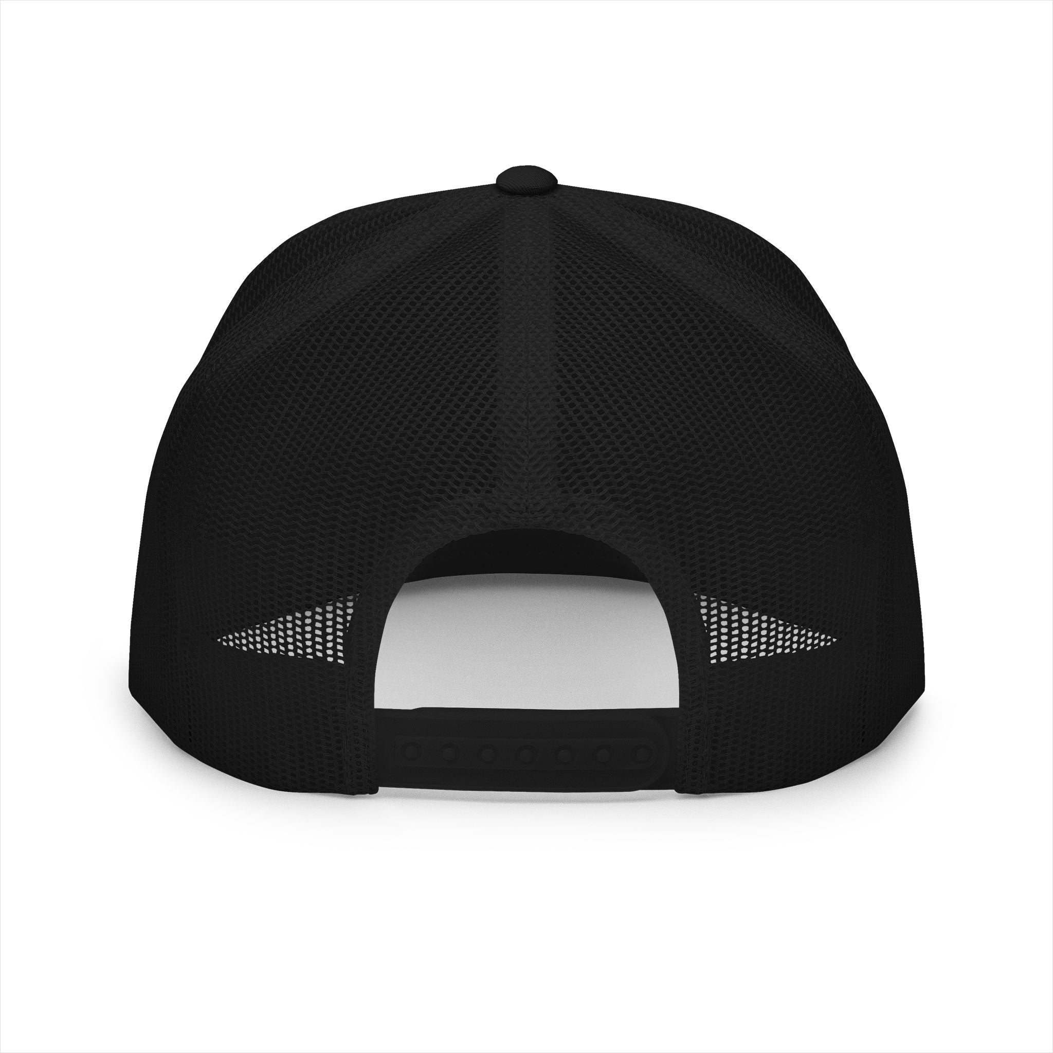 Nave Designs Embroidered Trucker Cap — Black Snapback Hat